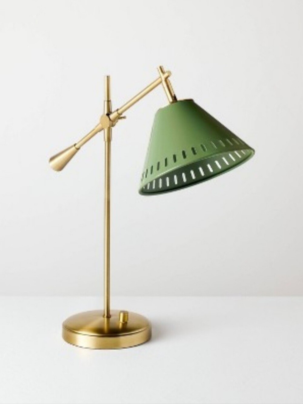 Hearth & Hand With Magnolia Hinge Desk Table Lamp Green/Brass